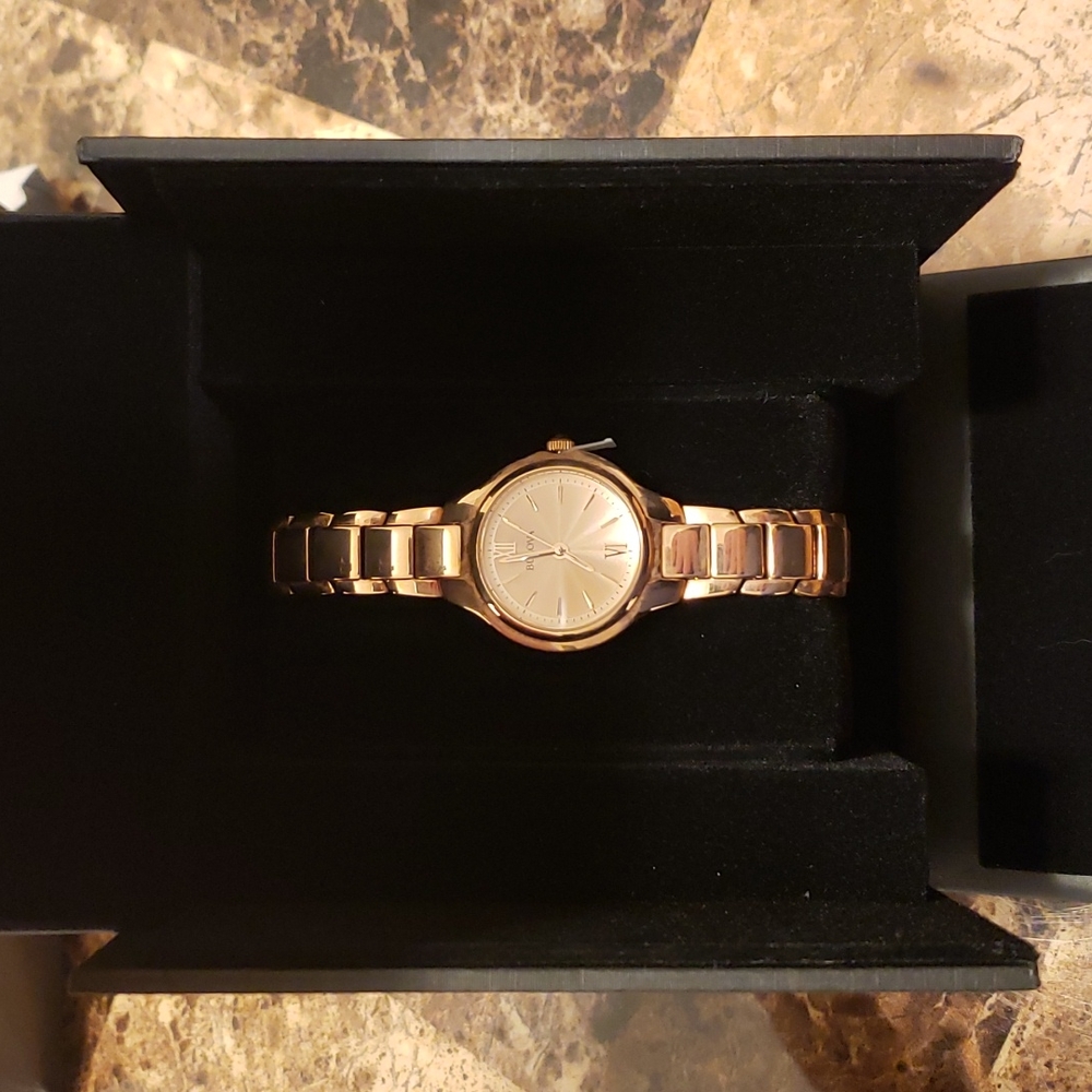 BULOVA classic Rose Goldtone Watch